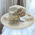 Forever & Ever... Burned Wide Brim Hat