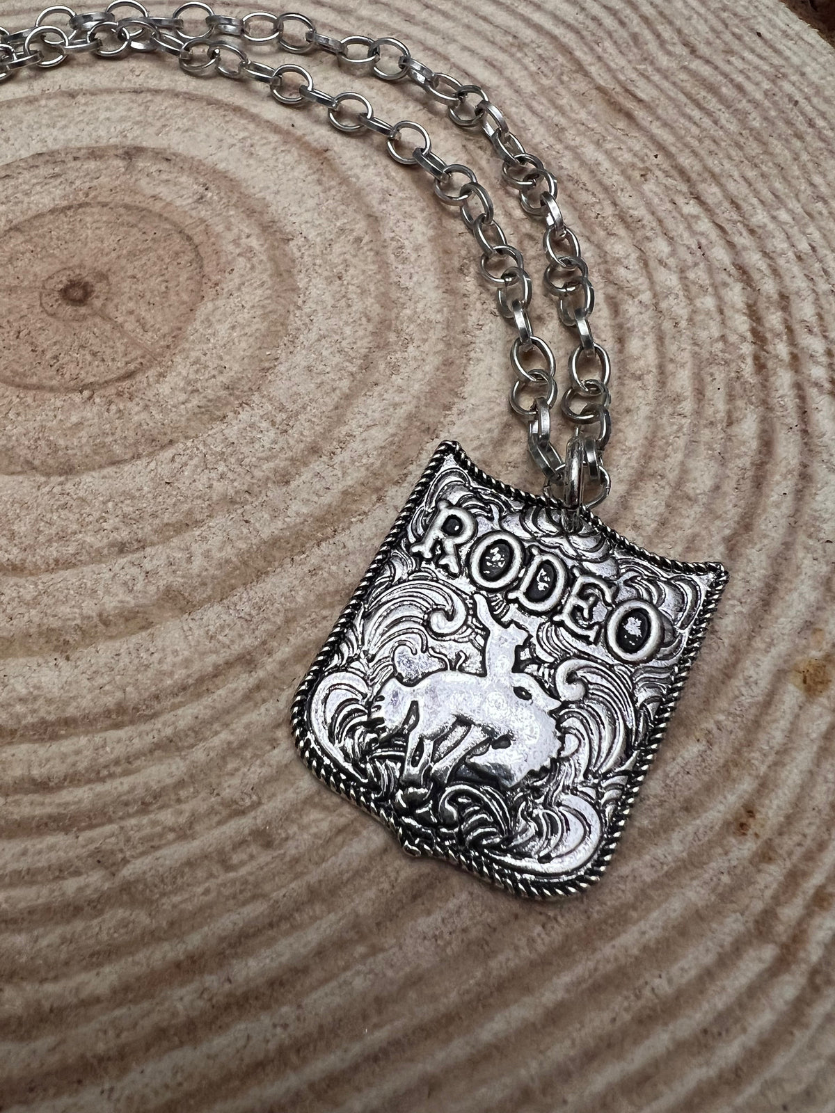 Silver Rodeo Pendant