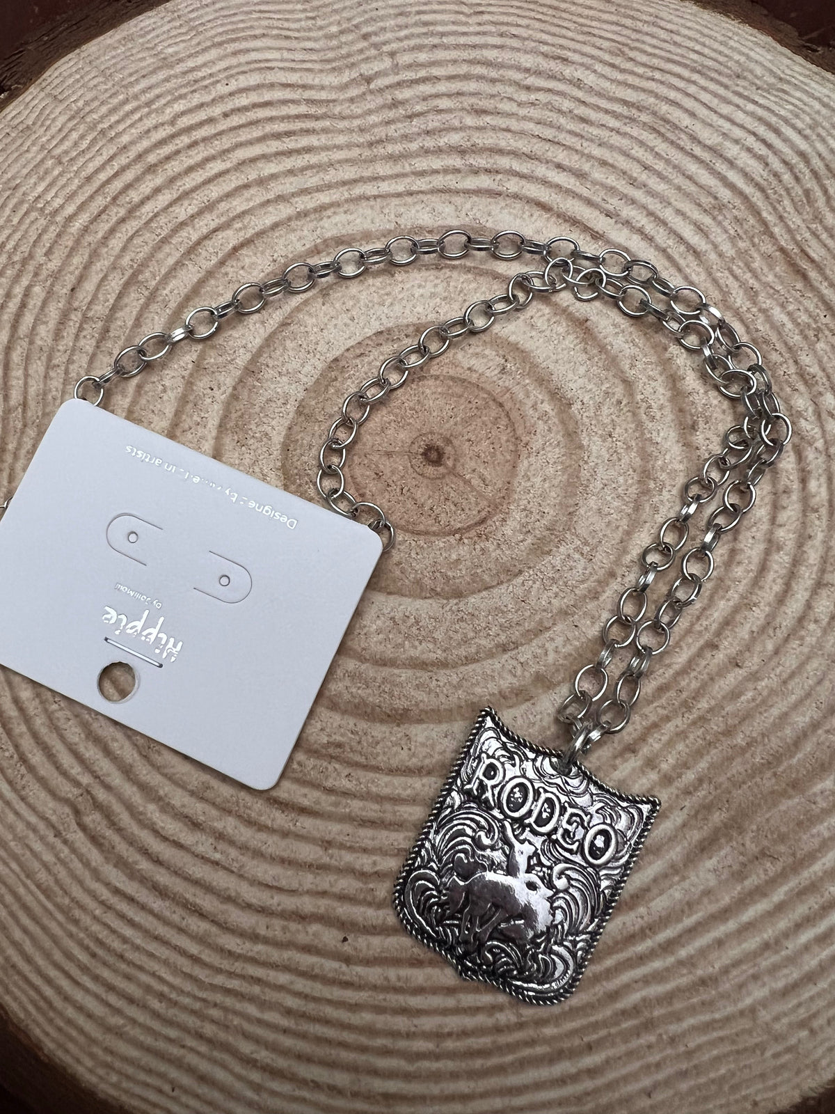 Silver Rodeo Pendant