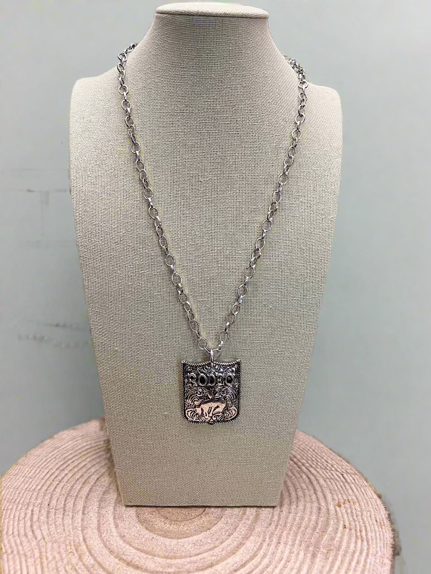 Silver Rodeo Pendant