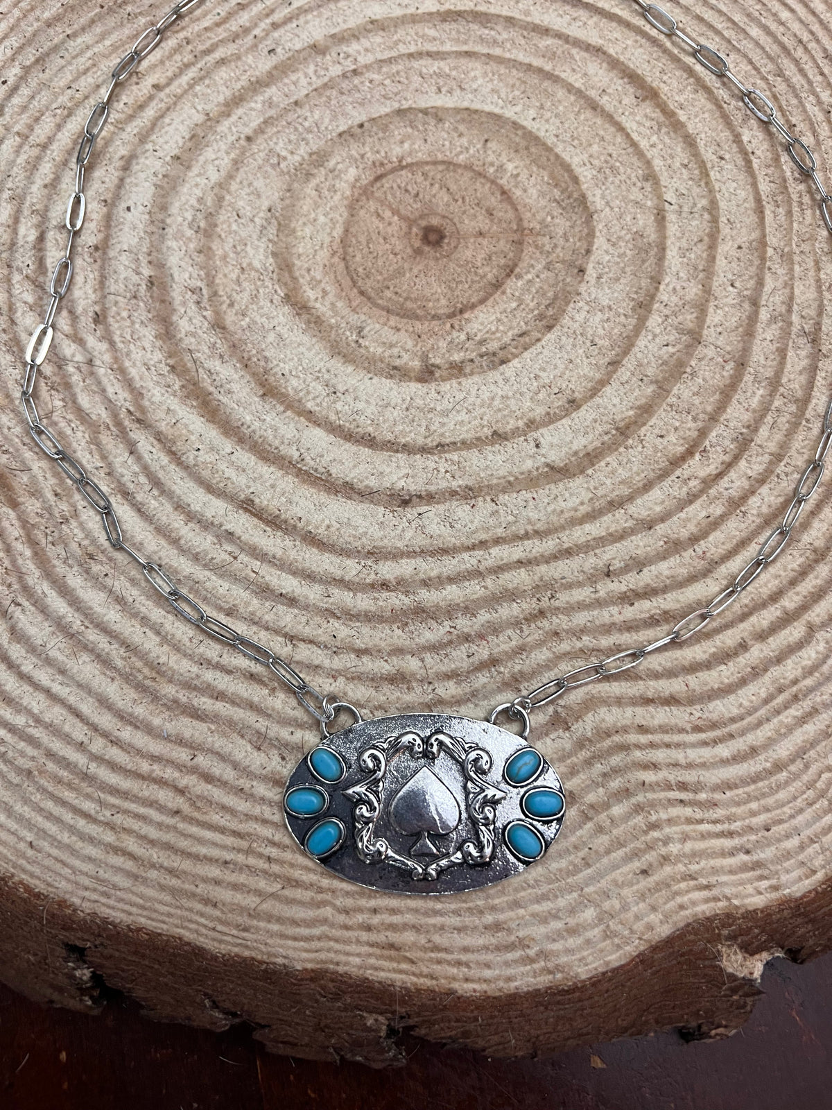 Women's Western Spade Pendant Necklace