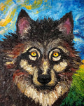 Wolf Spirit Original Oil on Canvas