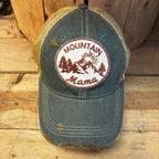 Mountain Mama Distressed Patch Hat