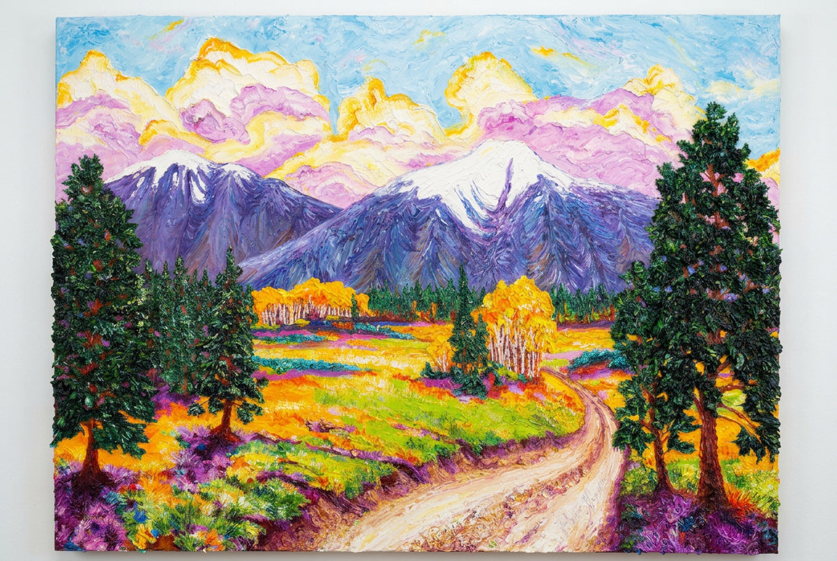 Spanish Peaks Oil on Canvas (Original)