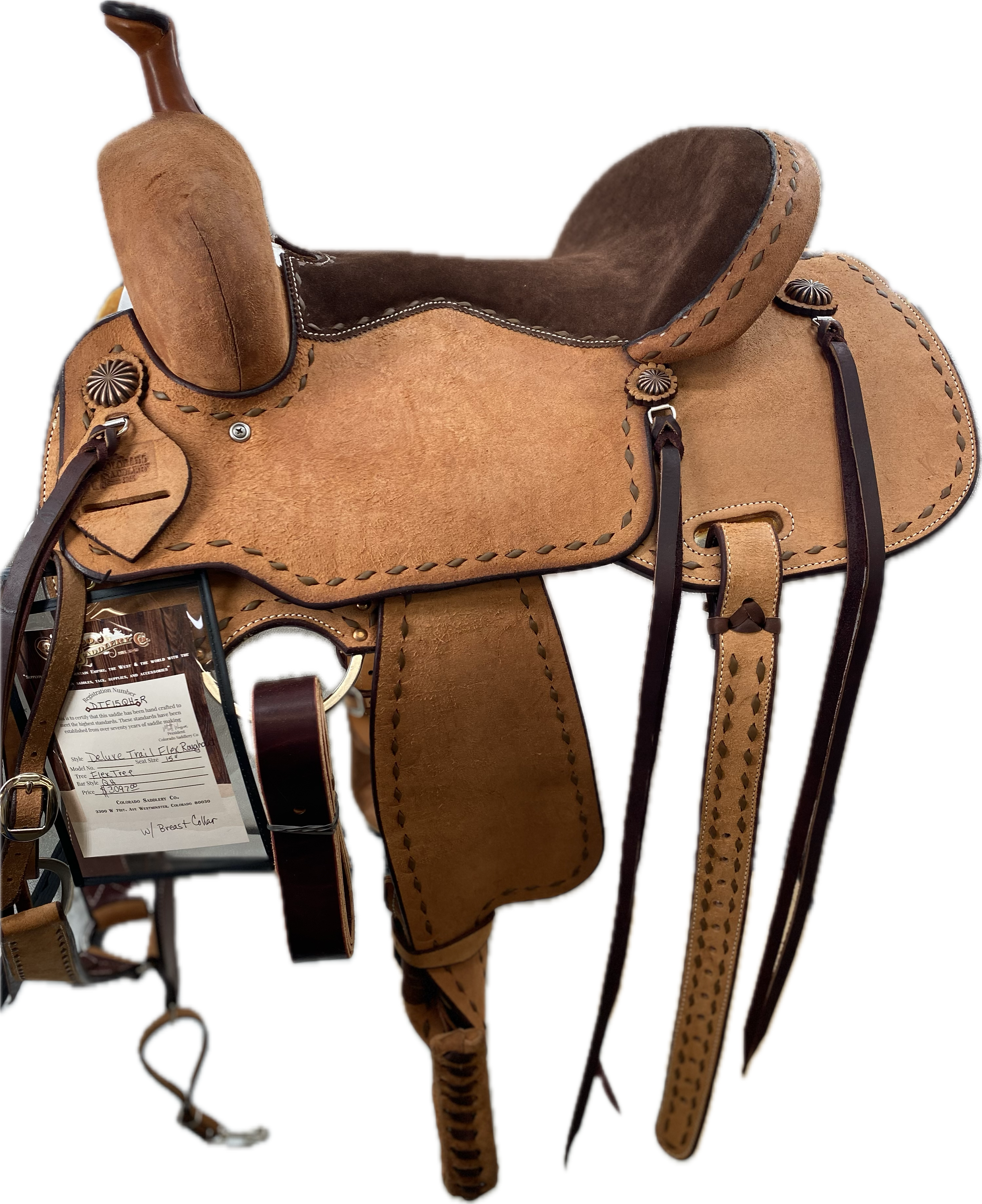 Deluxe Trail Flex Roughout Saddle