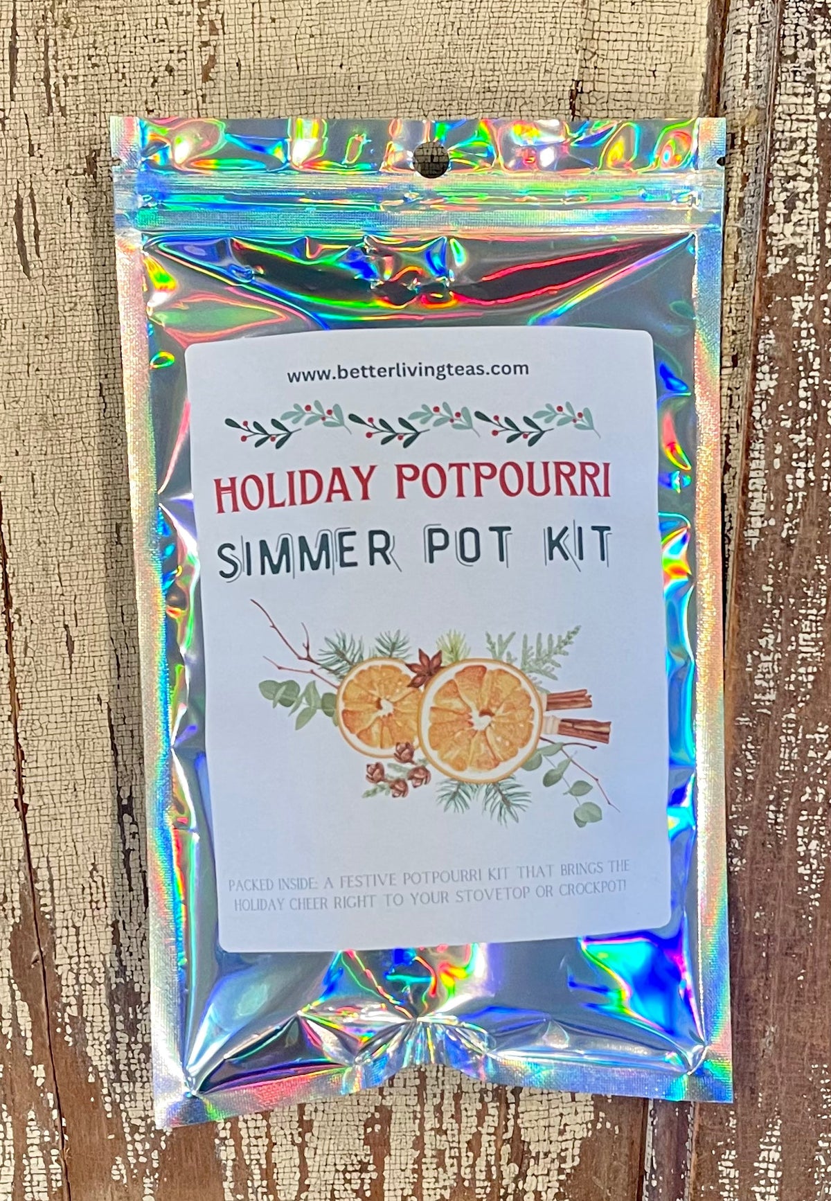 Holiday Spice Stovetop Simmer Pot Potpourri Kit