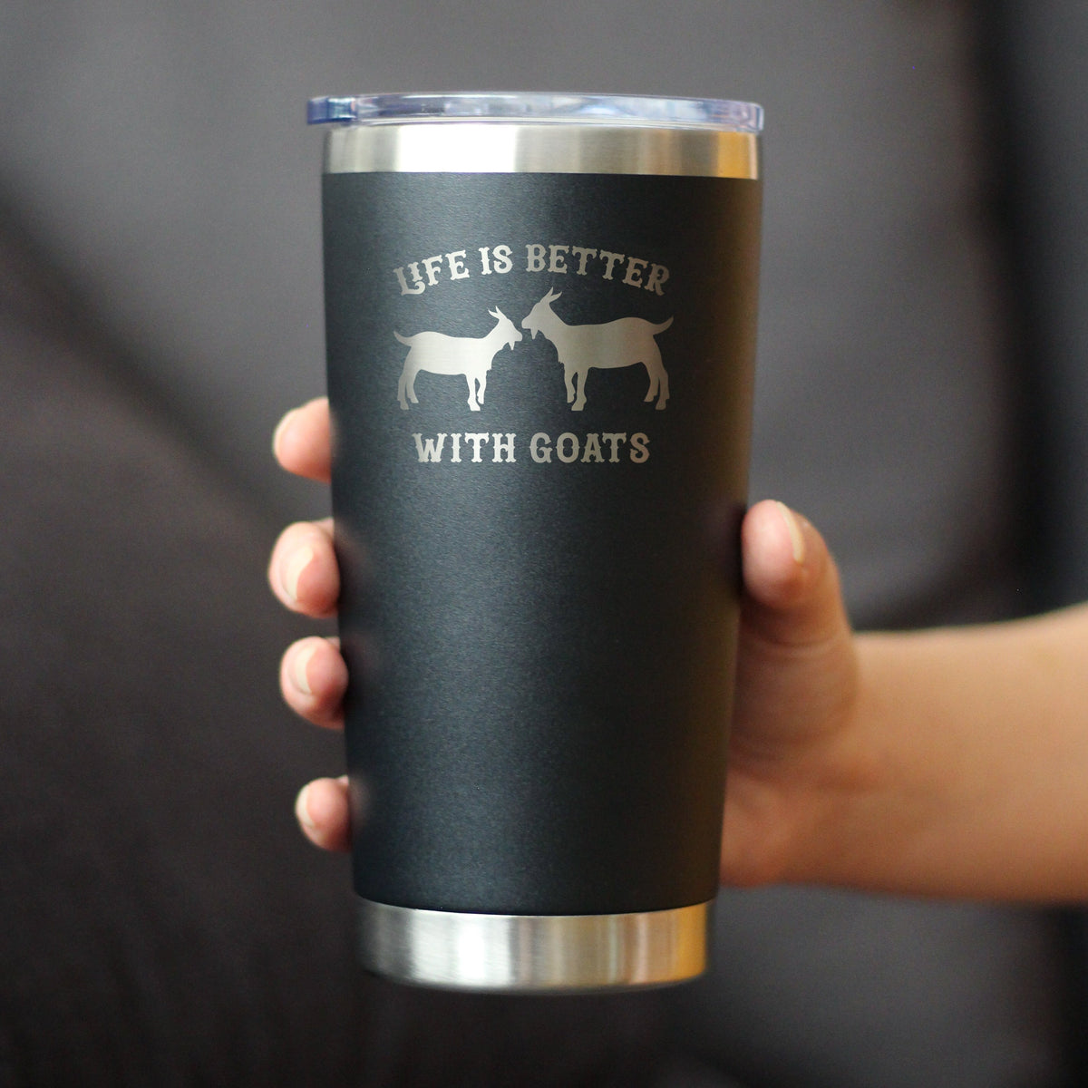 Life Is Better with Goats Insulated Coffee Tumbler – 20 oz
