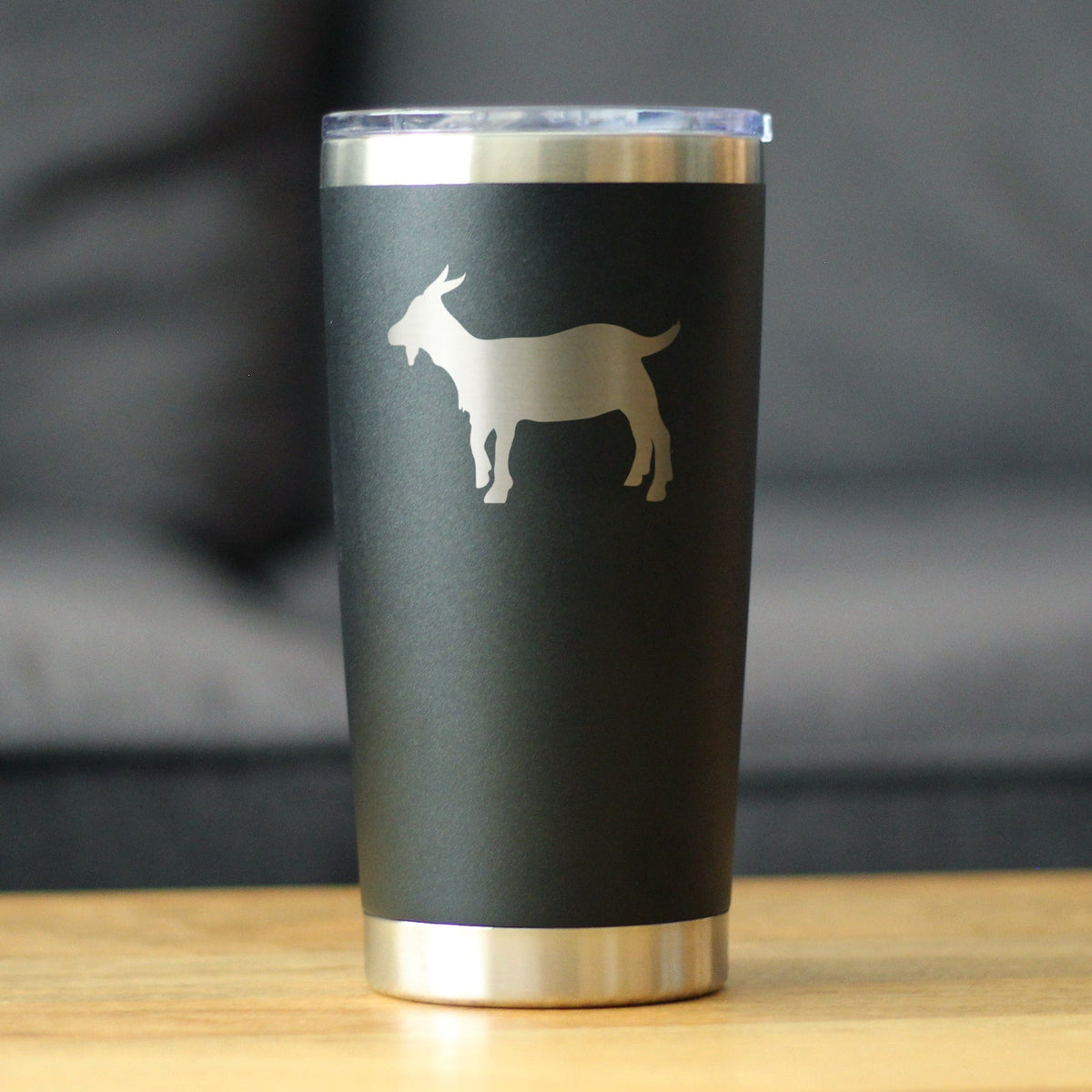Goat Silhouette Insulated Coffee Tumbler – 20 oz