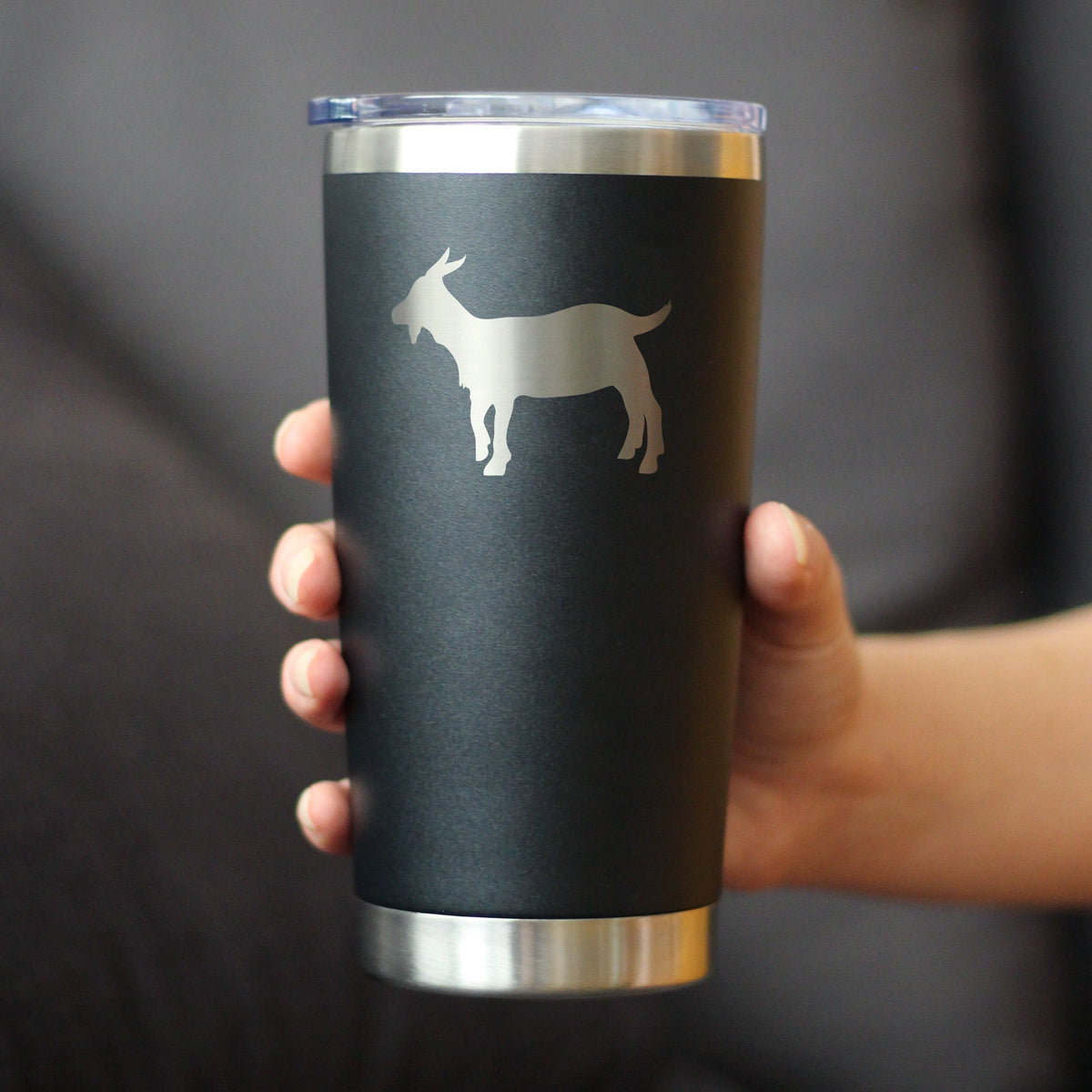 Goat Silhouette Insulated Coffee Tumbler – 20 oz