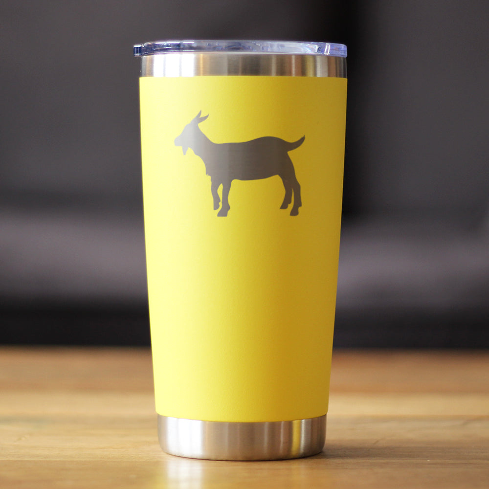 Goat Silhouette Insulated Coffee Tumbler – 20 oz
