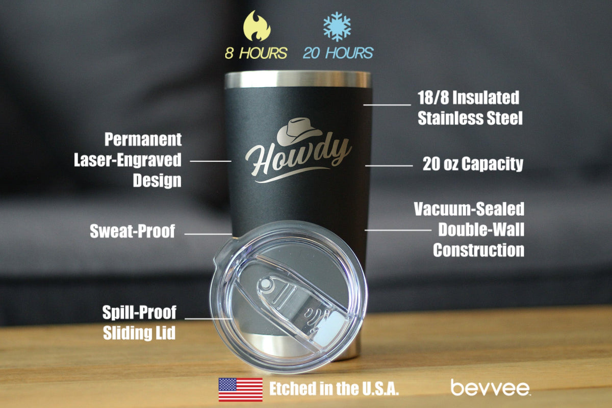 Howdy Insulated Coffee Tumbler – 20 oz