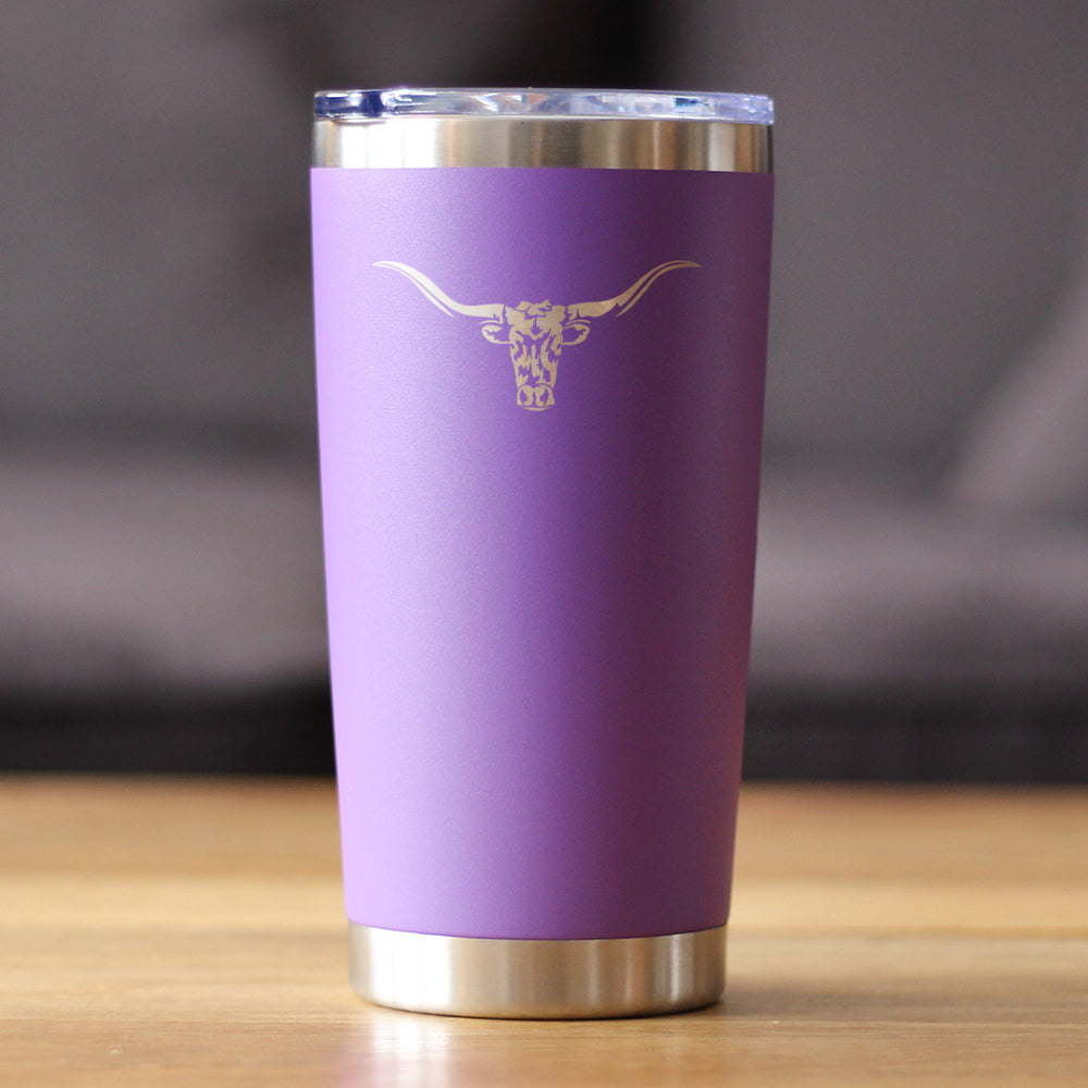 Longhorn Insulated Coffee Tumbler – 20 oz