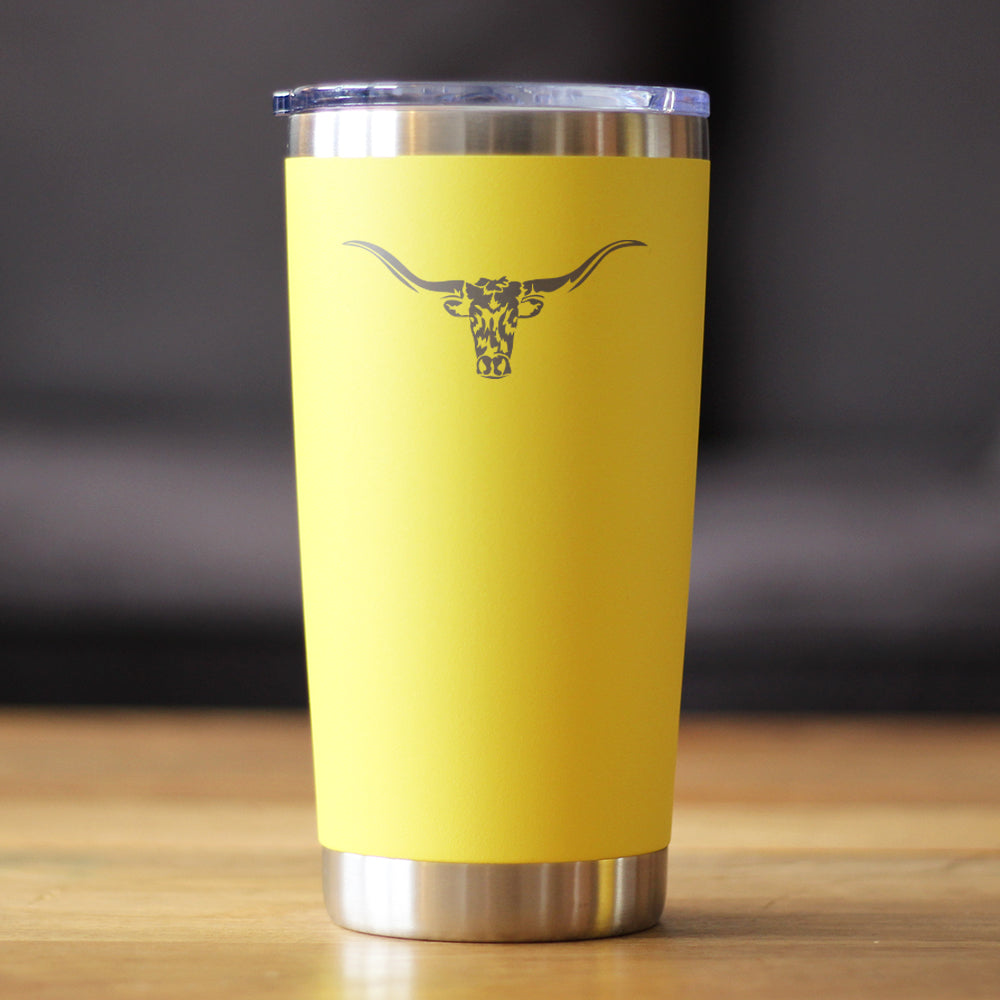 Longhorn Insulated Coffee Tumbler – 20 oz