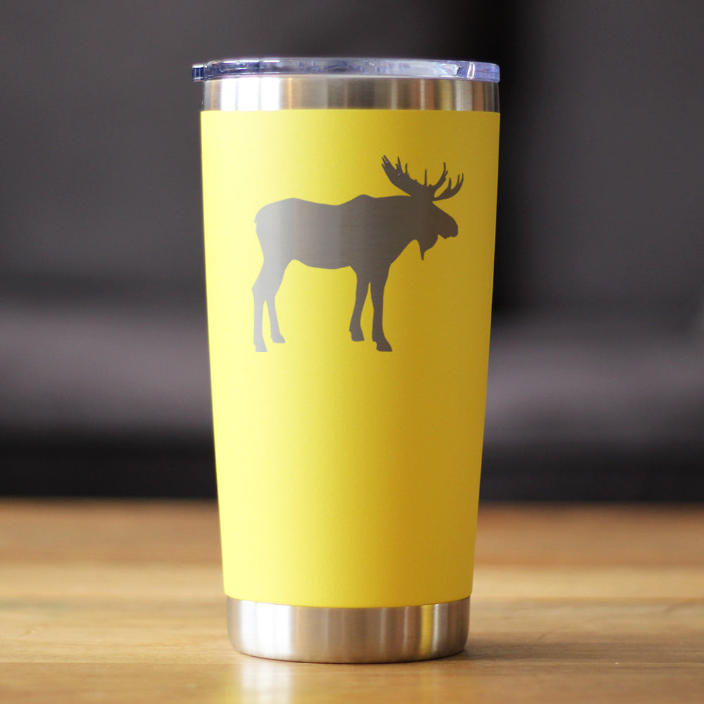 Moose Silhouette Insulated Coffee Tumbler – 20 oz