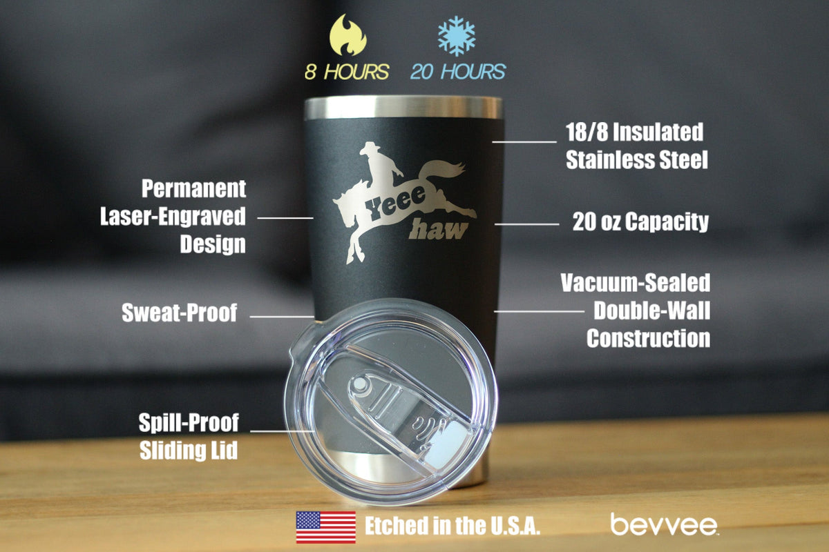Yeehaw Insulated Coffee Tumbler – 20 oz