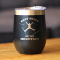 Best Skier on the Mountain Wine Tumbler
