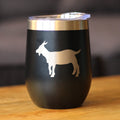Goat Silhouette Insulated Wine Tumbler – 12 oz