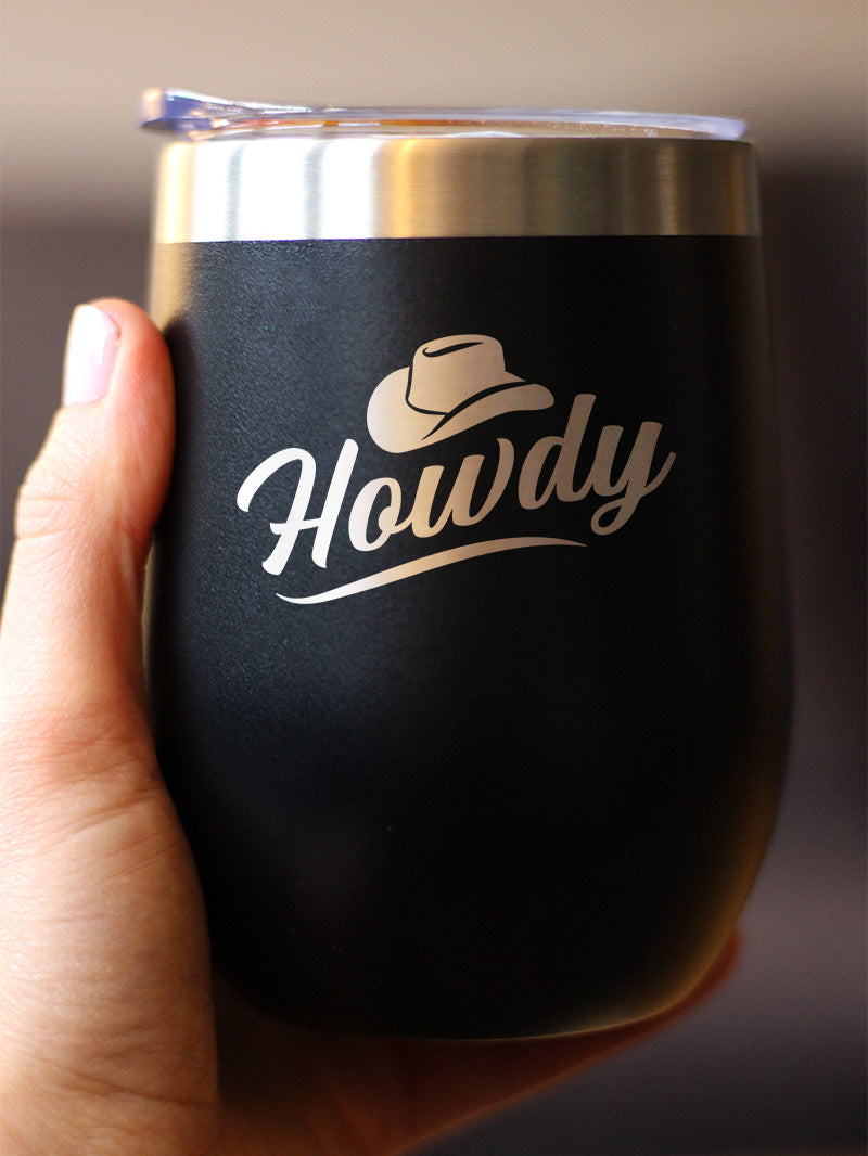 Howdy Insulated Wine Tumbler – 12 oz