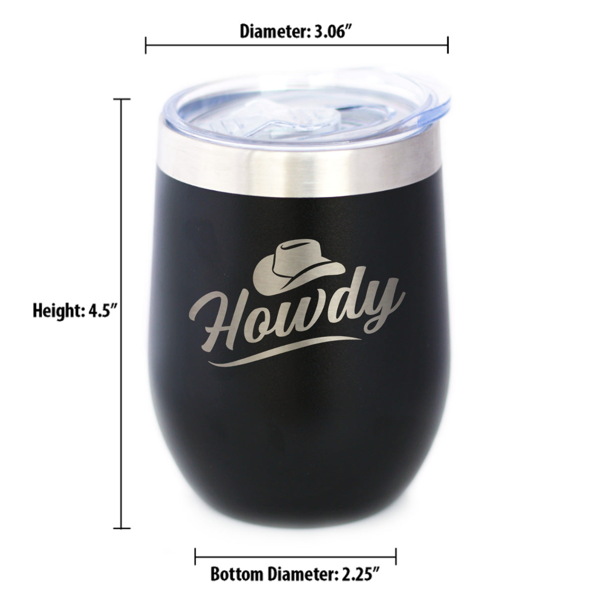 Howdy Insulated Wine Tumbler – 12 oz