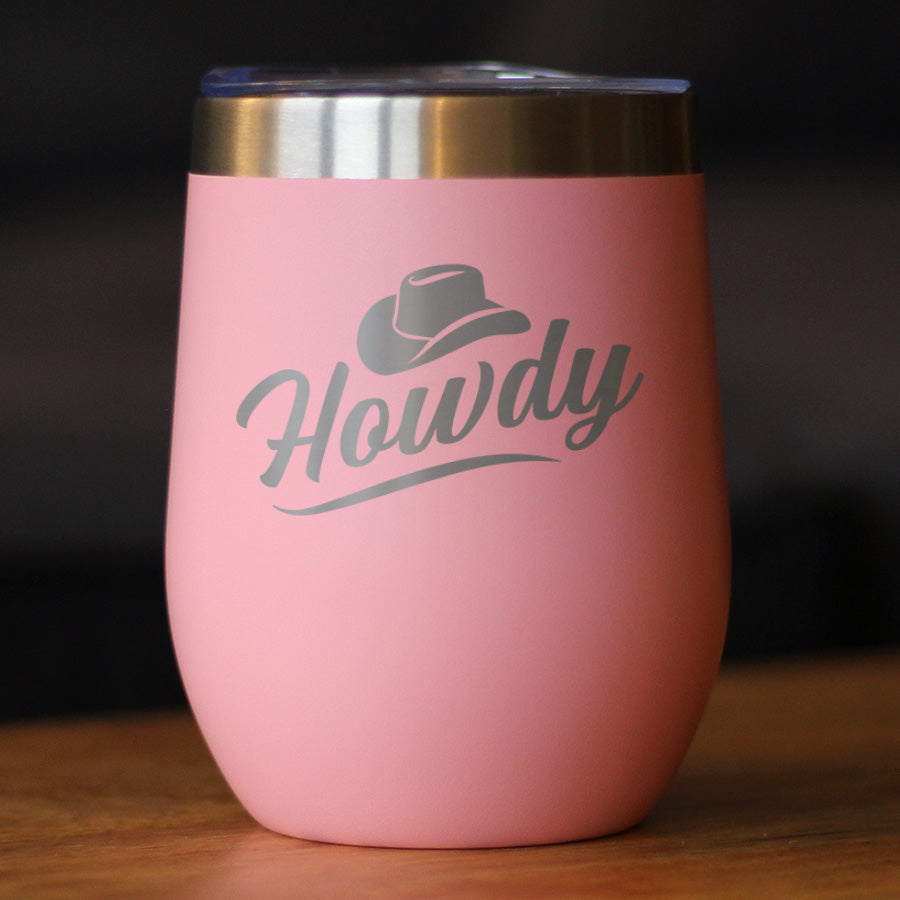 Howdy Insulated Wine Tumbler – 12 oz