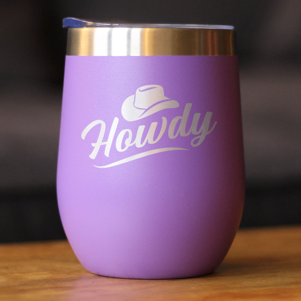 Howdy Insulated Wine Tumbler – 12 oz