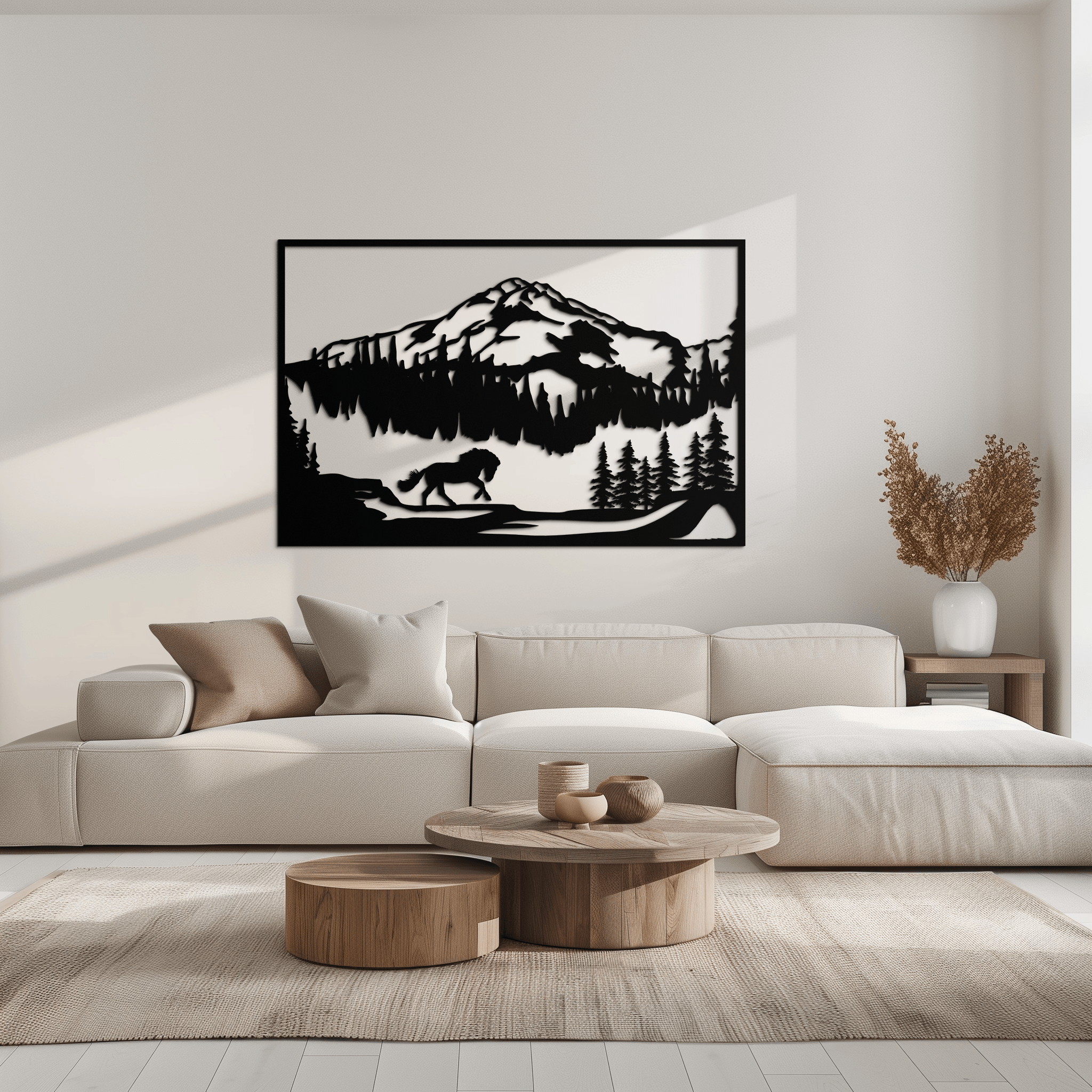 Mountain Horse Metal Wall Art