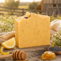 Lemon Honey Poppy Seed Tallow & Goat Milk Soap | 4.5 oz