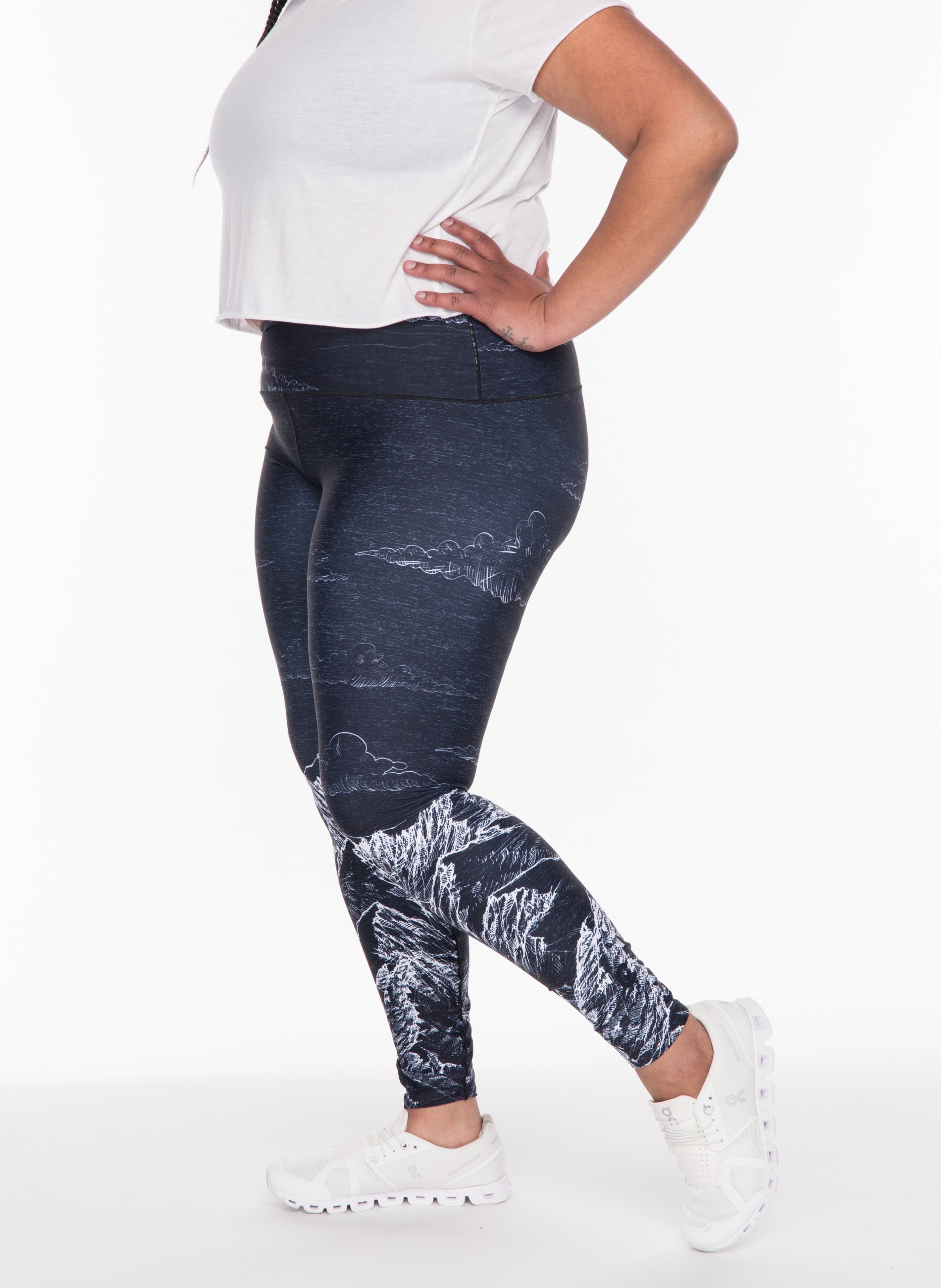 Mountain Sketch Yoga Pants