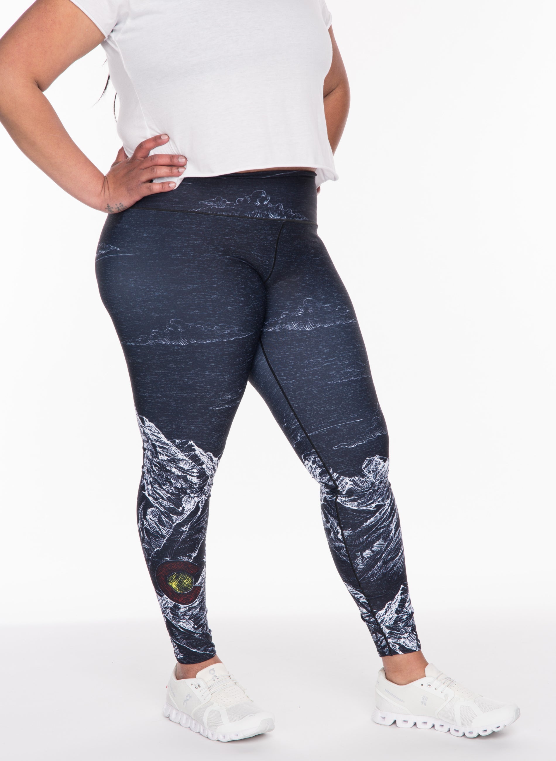 Mountain Sketch Yoga Pants