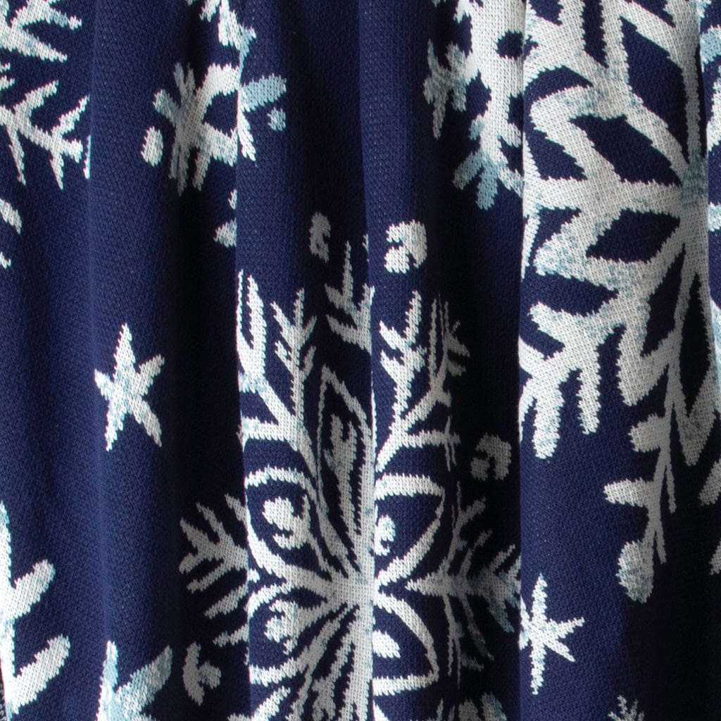 Nordic Snowflakes - Cotton Sustainable Knit Throw