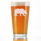 Bear Silhouette Pint Glass
