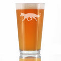 Fox Silhouette Pint Glass