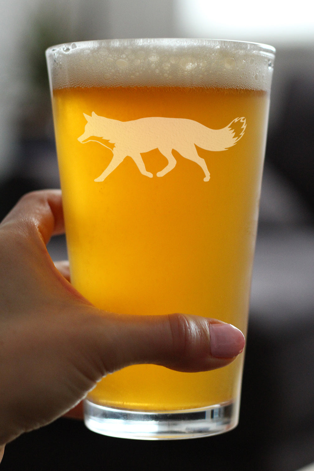 Fox Silhouette Pint Glass