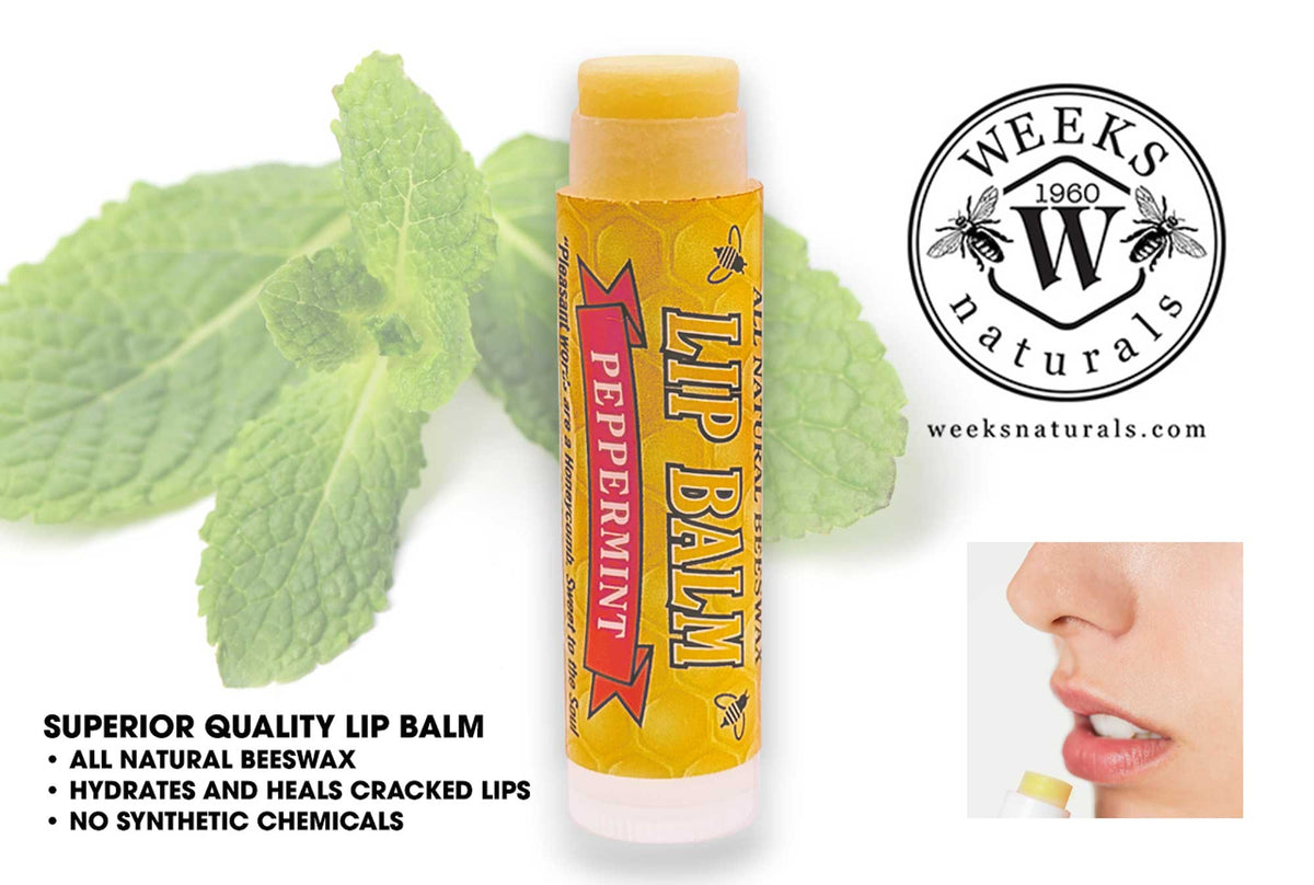 Beeswax Lip Balm | Singles, Twin Packs & Cases | Weeks Honey Farm