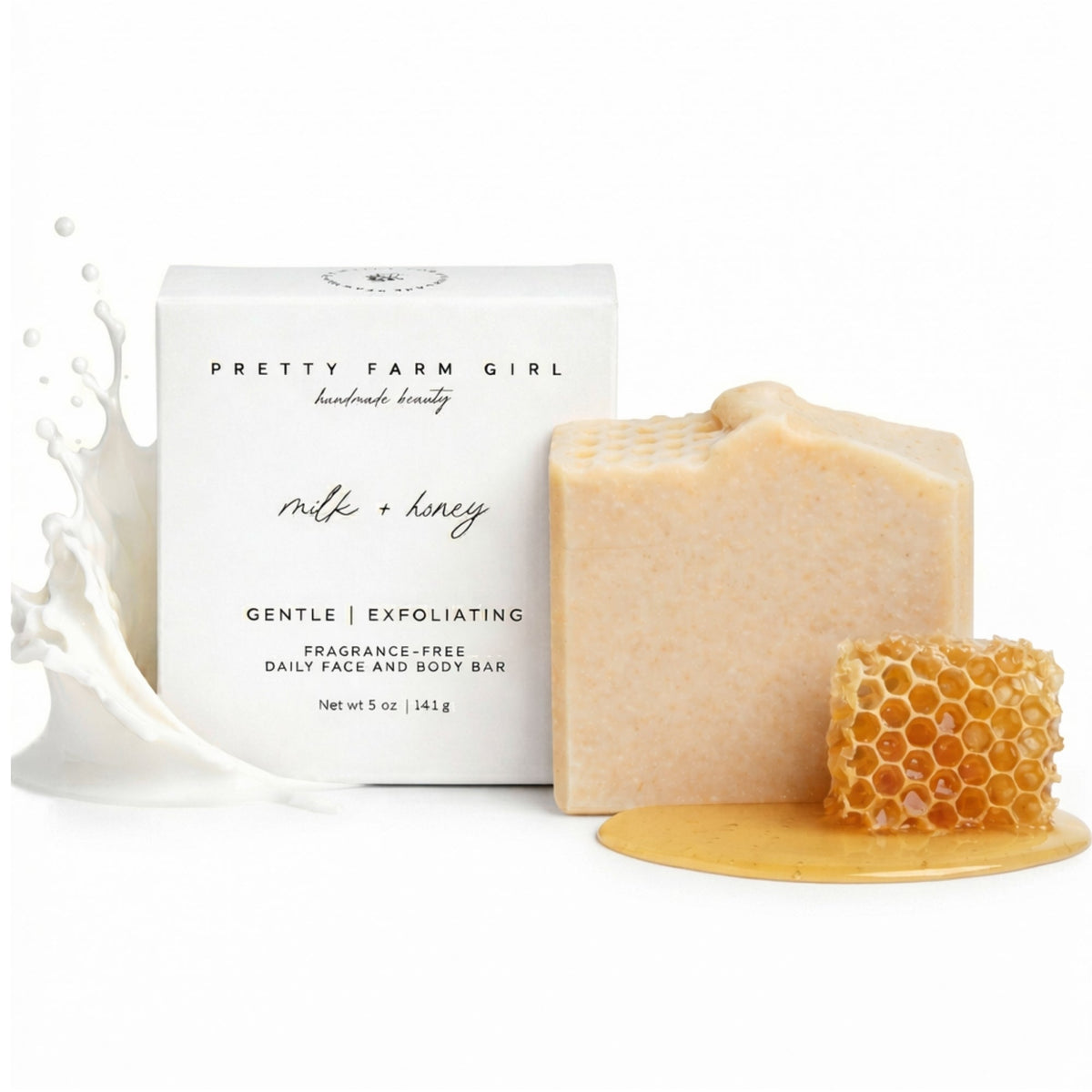 Milk + Honey Fragrance-Free Tallow & Goat Milk Soap Bar | 4.5 oz