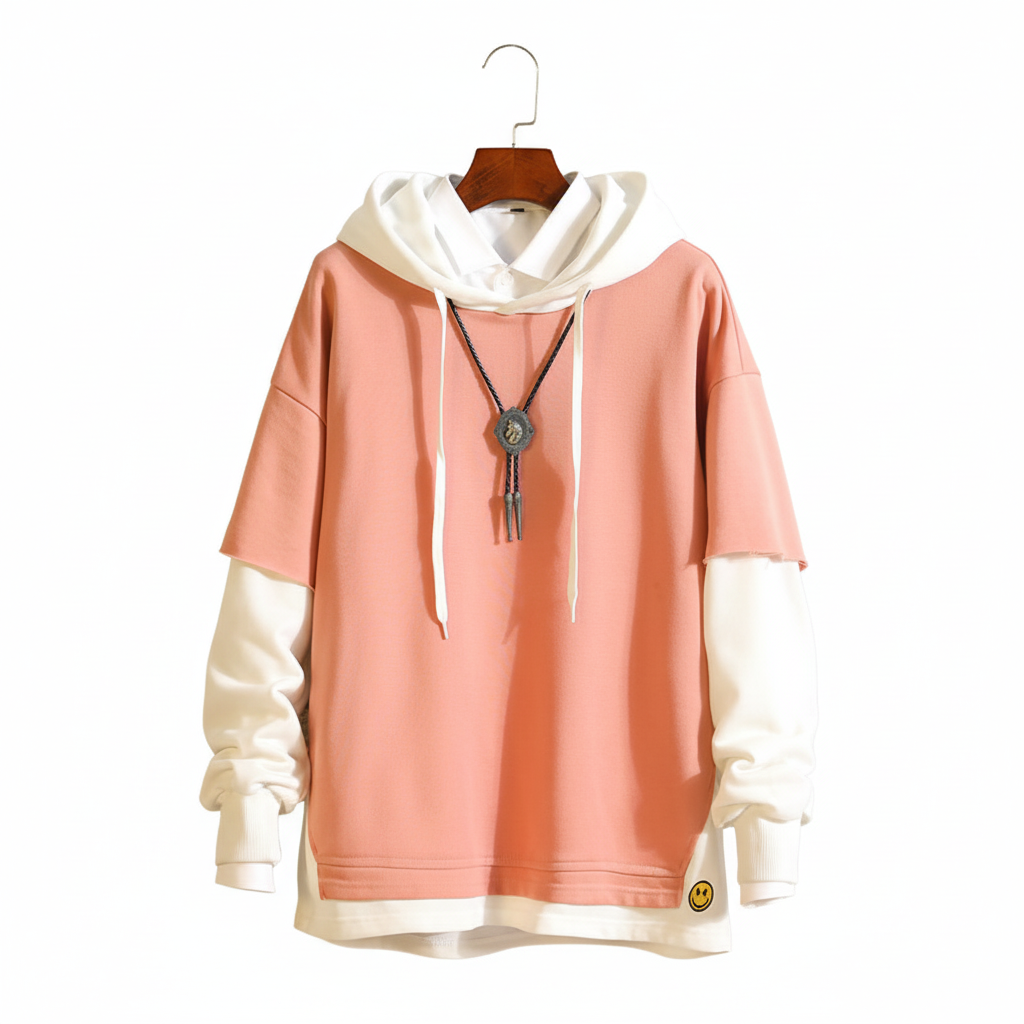 Pueblo Pink Hoodie – Plain White Background