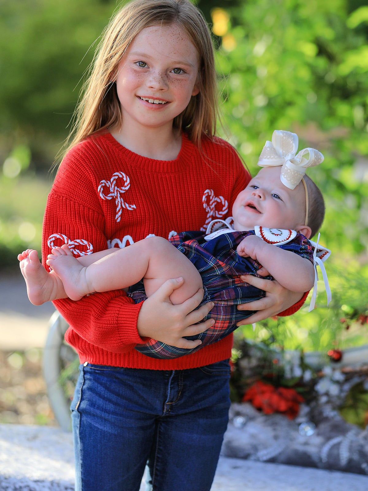 Mom & Me Red Merry Christmas Pullover Sweaters | Kids & Adults