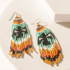 Eagle Spoke Beaded Earrings