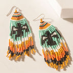 Eagle Spoke Beaded Earrings