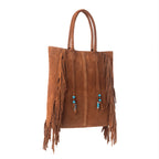 Fringed Leather Bag