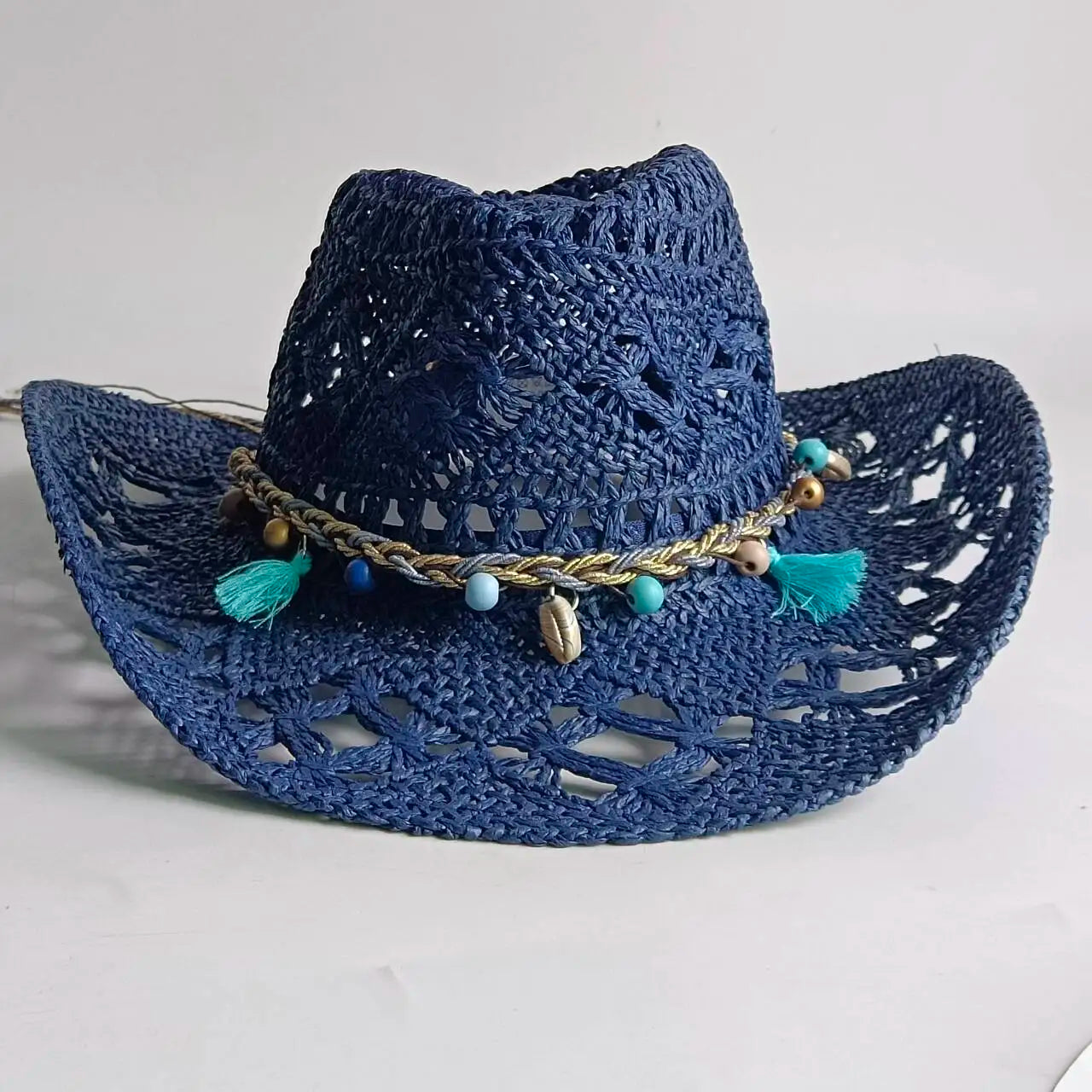 Woven Straw Cowboy Hat