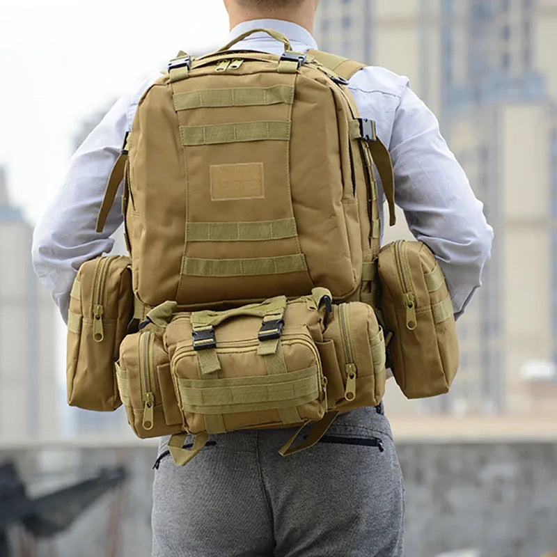 55L Tactical Hiking Backpack