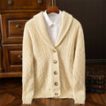 Men's Cable-Knit Cashmere Cardigan