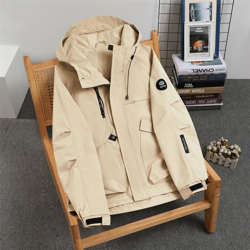 Men's Hooded Windbreaker Jacket