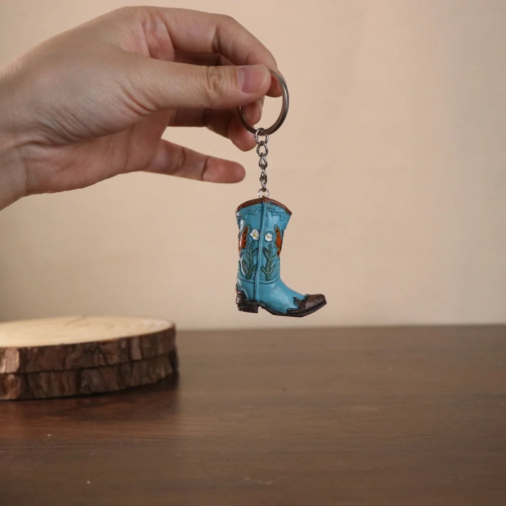 Mini Cowboy Boot Keychain