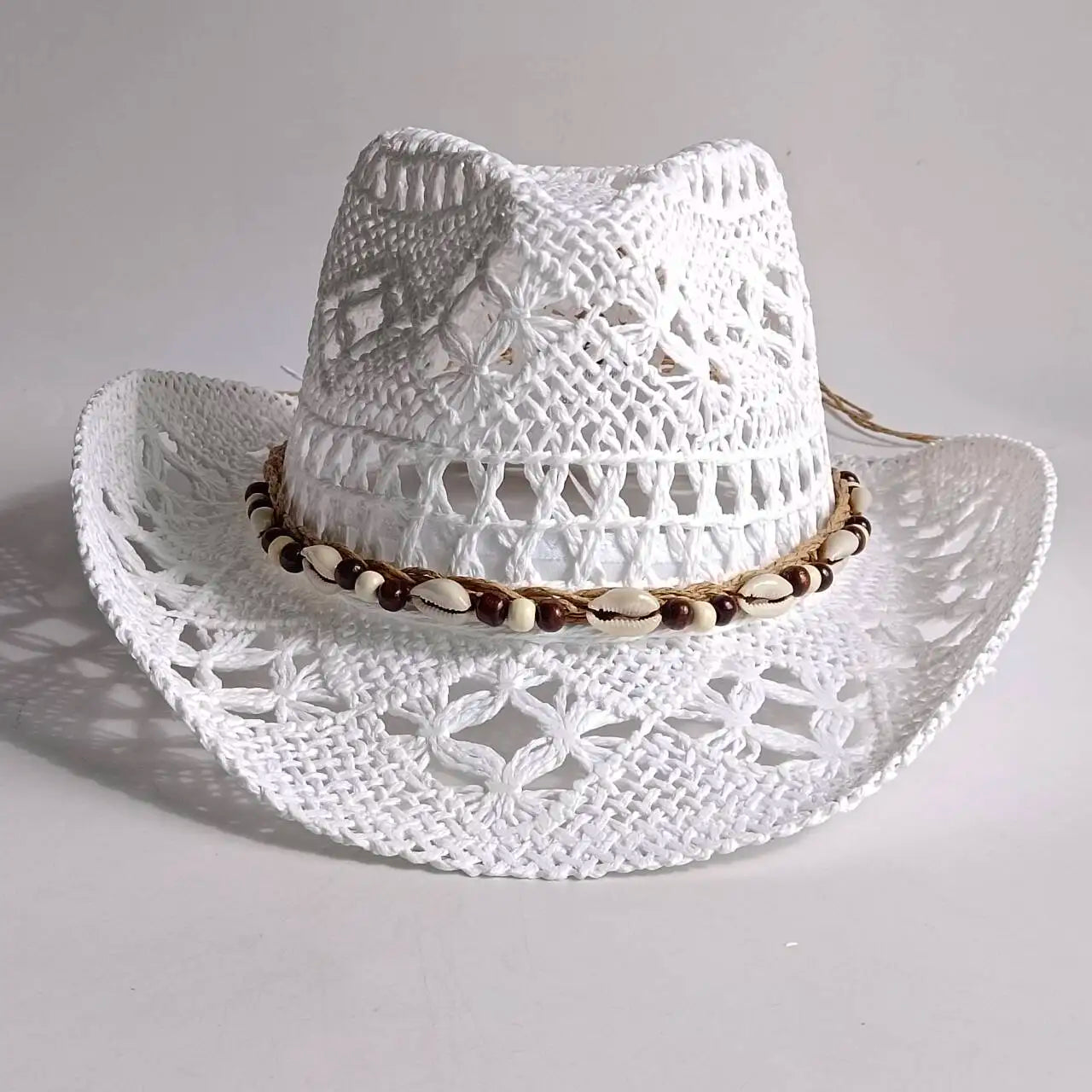 Woven Straw Cowboy Hat