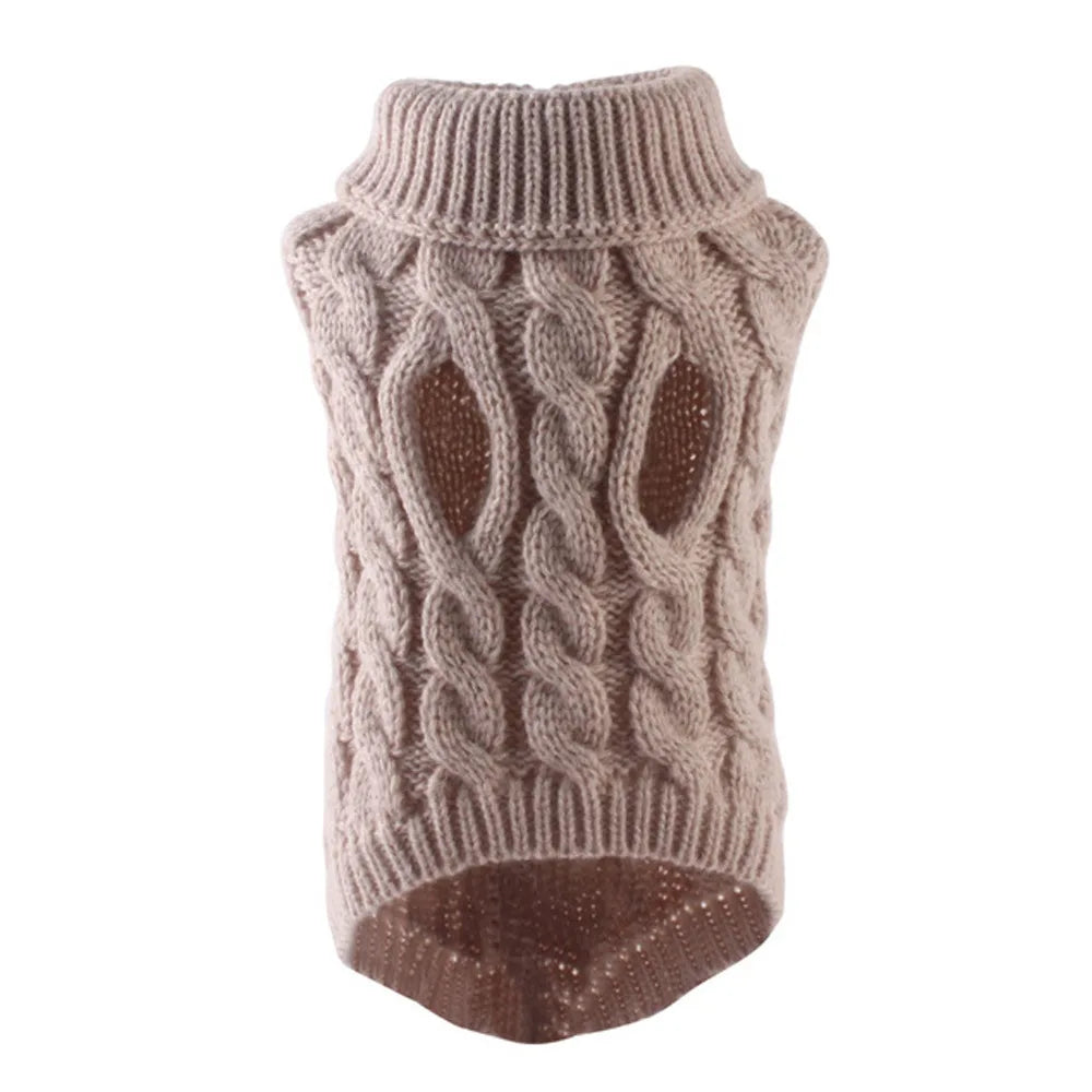 Dog Cable Knit Sweater