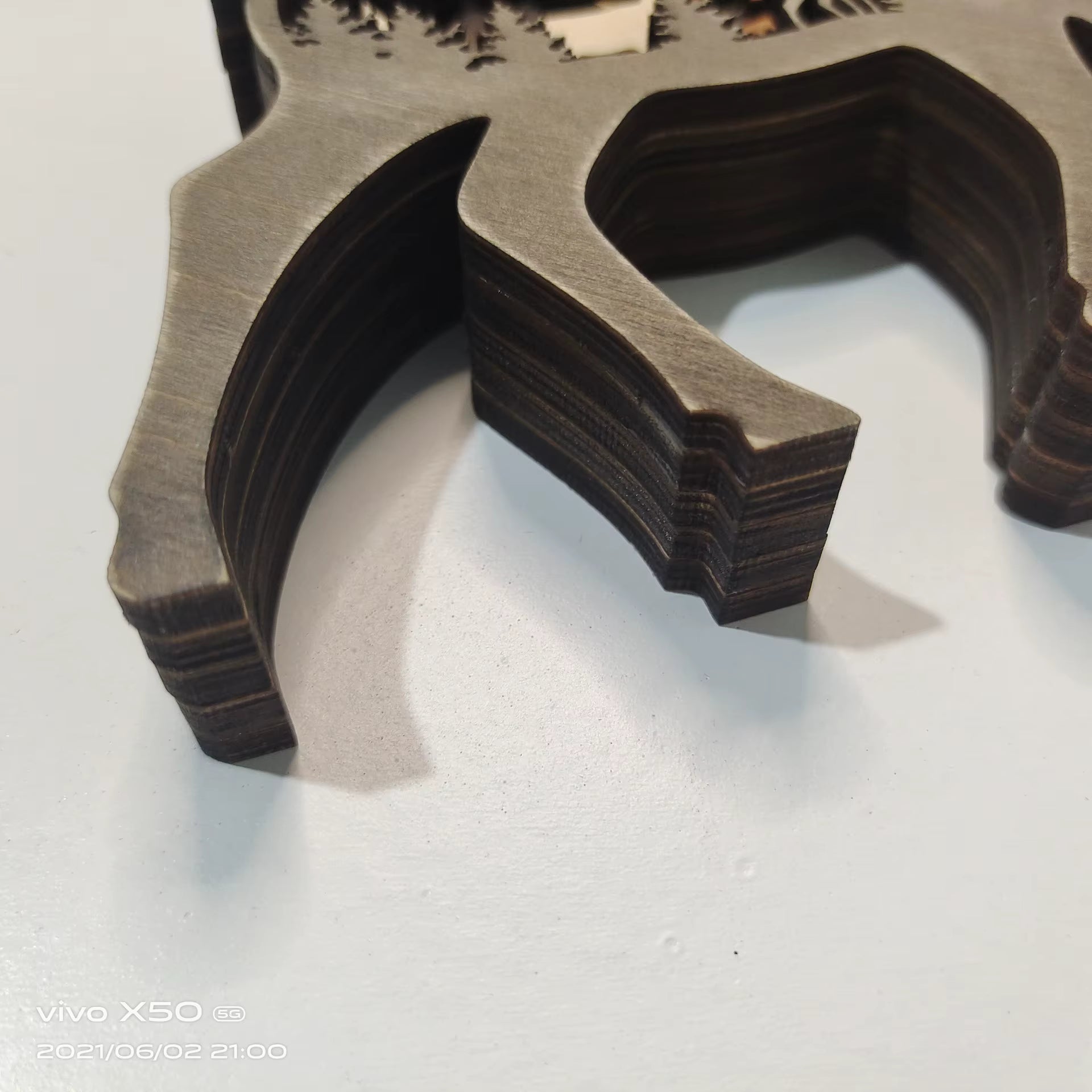 Meegan Mountain Wood Bear & Moose Accent
