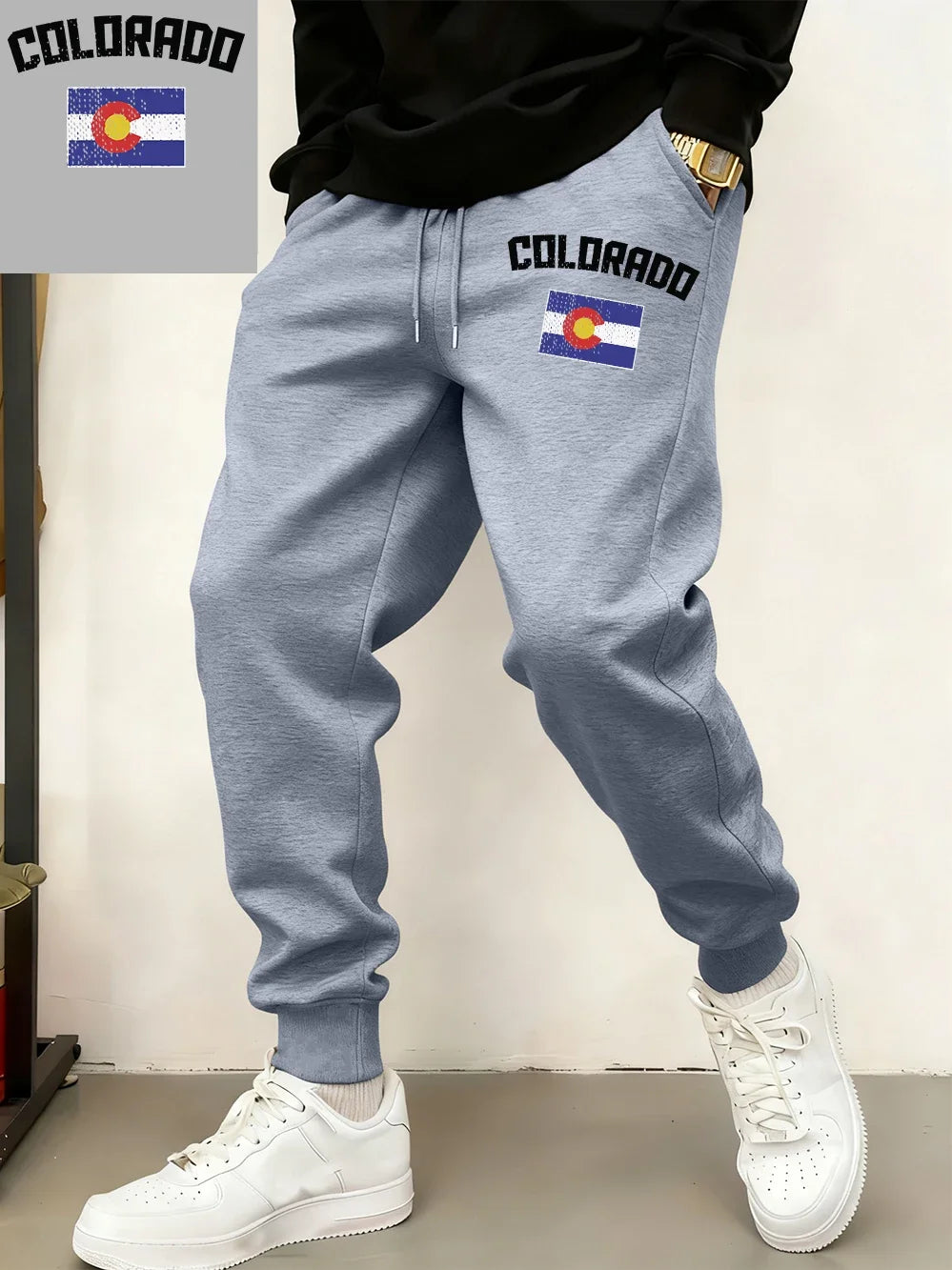 Colorado Flag Fleece Jogger Sweatpants