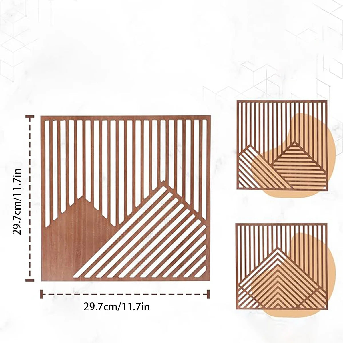 3-Piece Pastoral Wood Wall Art Plaques